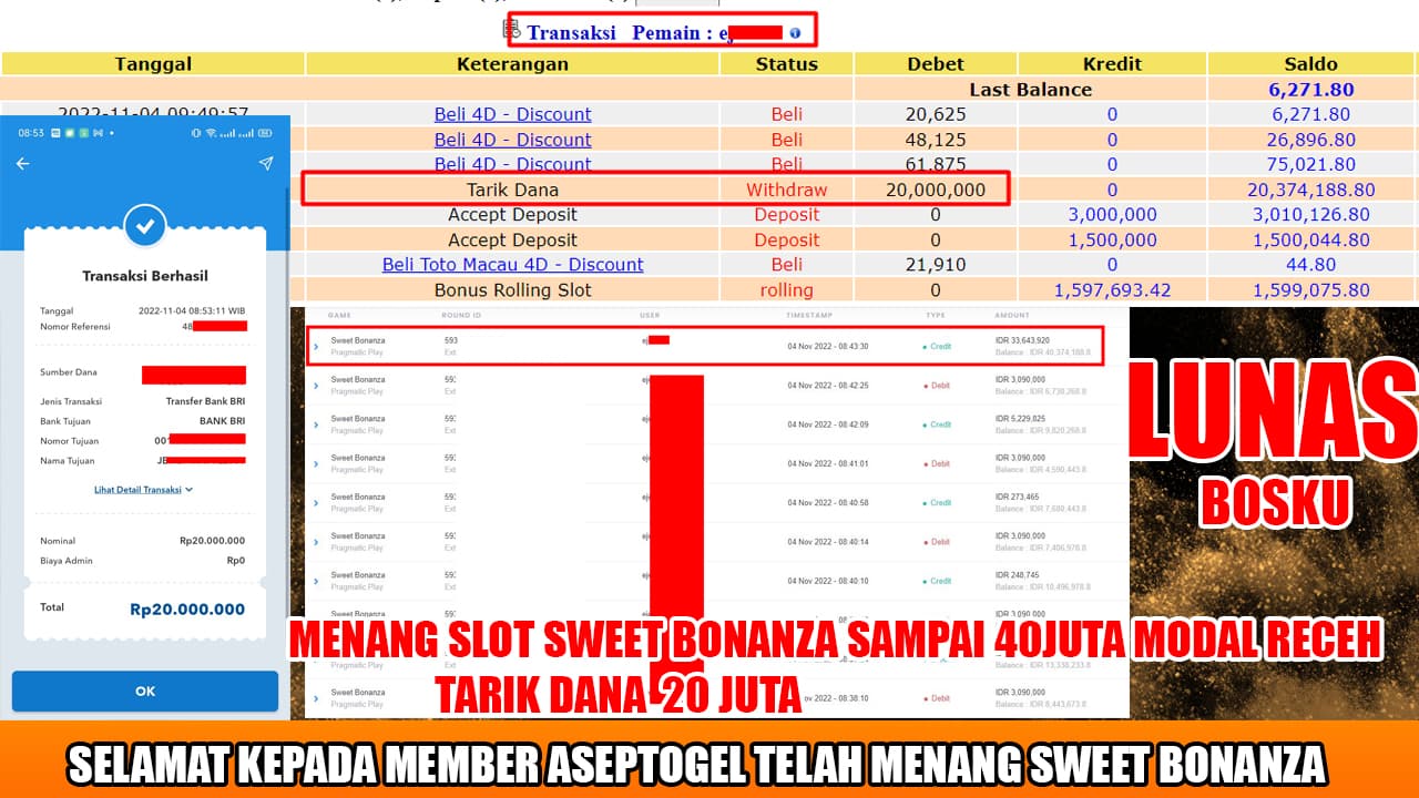 bukti pembayaran slot sweet bonanza aseptogel