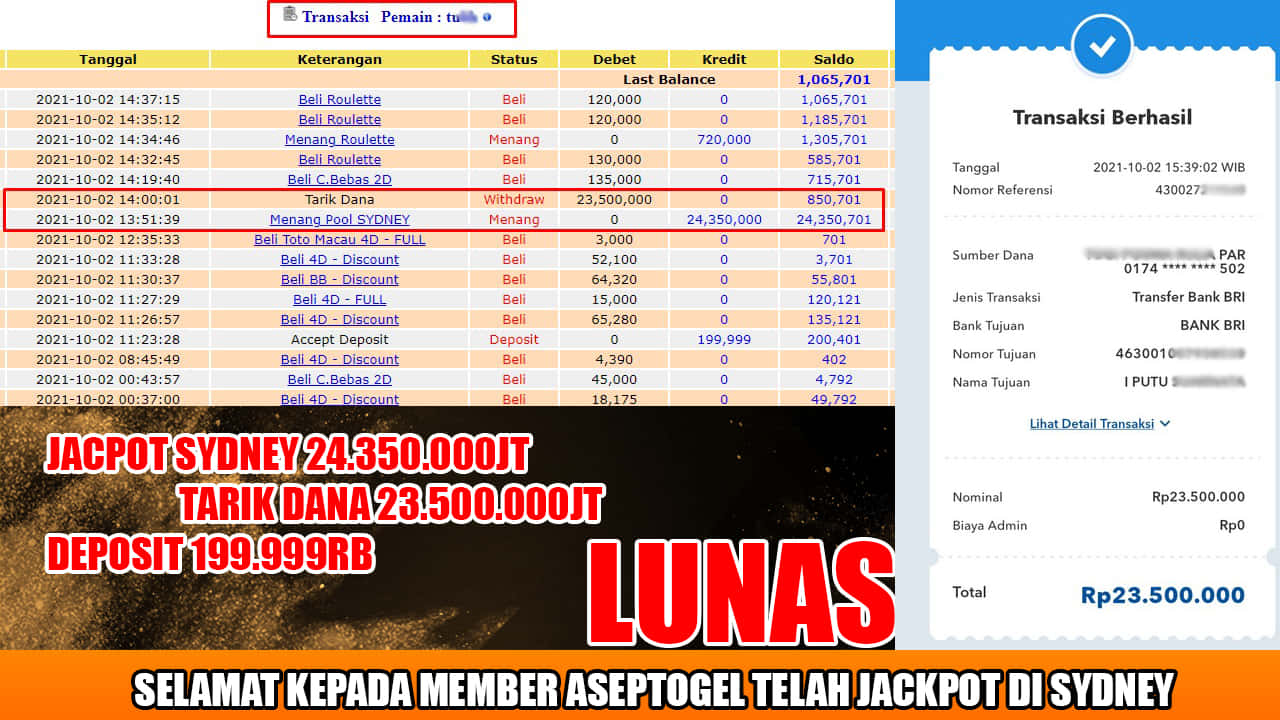 bukti pembayaran sydney aseptogel